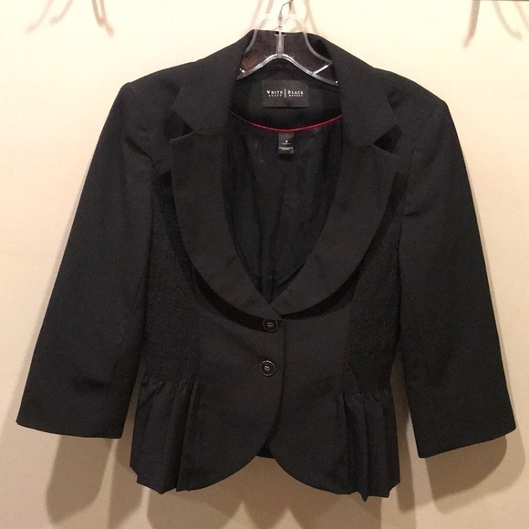 White House Black Market Black Blazer Size 6 - Picture 1 of 8